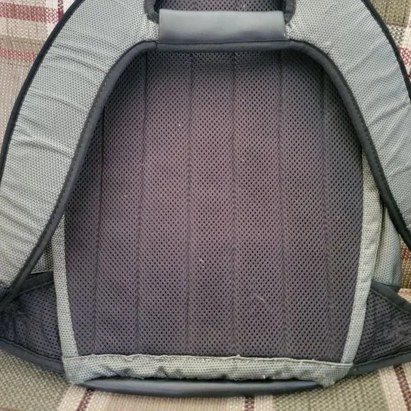 Tumi T2 Tech Gunmetal Ballistic Nylon And Black Leather Laptop Backpack